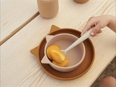 Liewood cat pale tuscany multi mix spisestel Cathy silikone (4-pak)